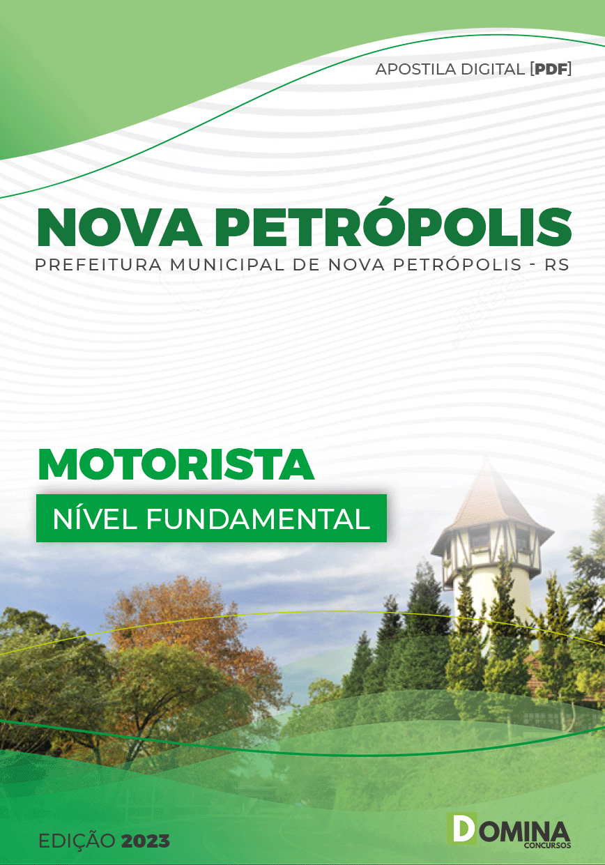 Apostila Digital Pref Nova Petrópolis RS 2023 Motorista