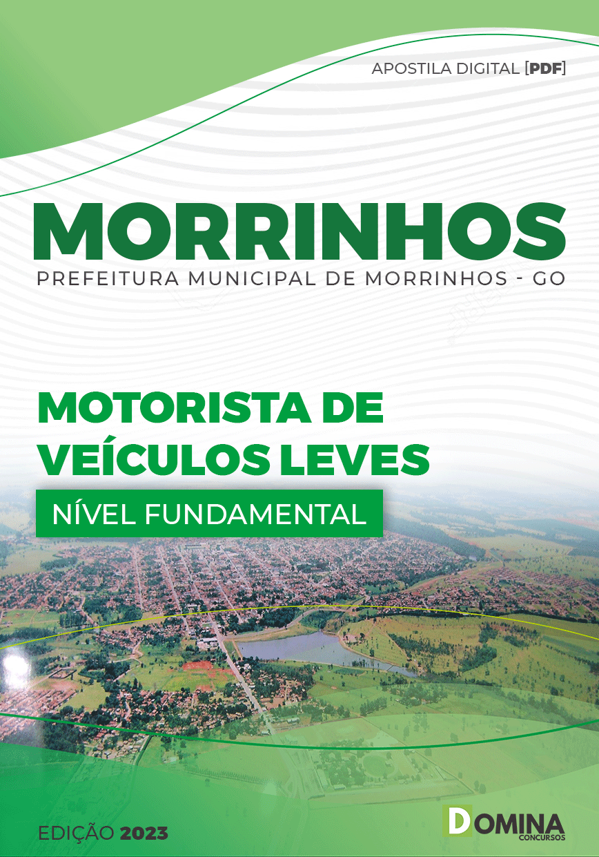 Apostila Pref Morrinhos GO 2023 Motorista Veículos Leve