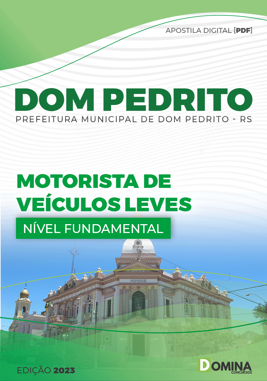 Apostila Pref Dom Pedrito RS 2023 Motorista Veículos Leves