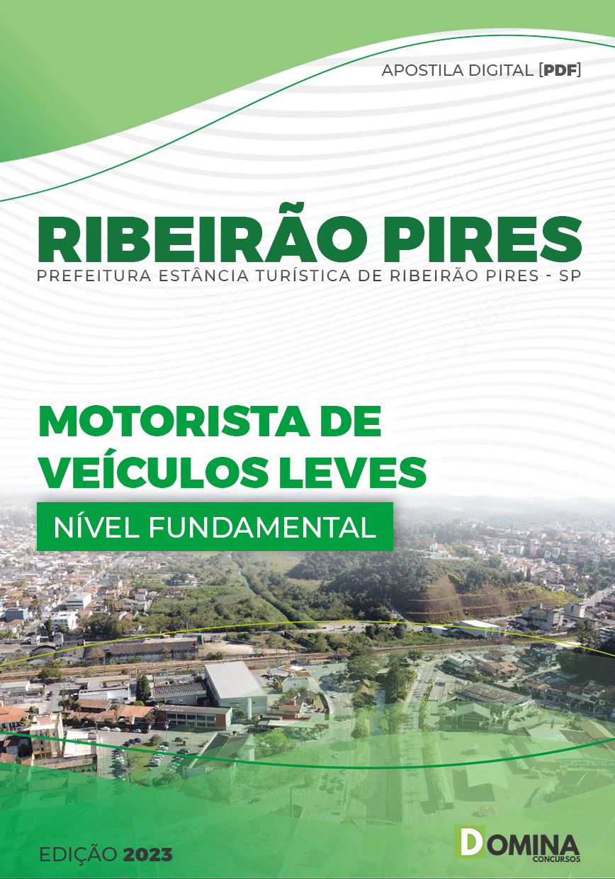 Apostila Pref Ribeirão Pires SP 2023 Motorista Veículos Leves