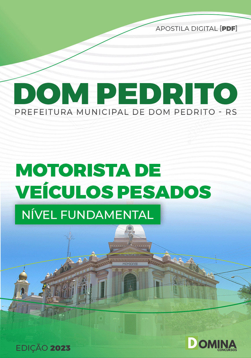 Apostila Pref Dom Pedrito RS 2023 Motorista Veículos Pesados