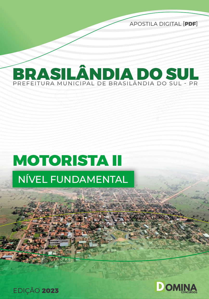 Apostila Digital Pref Brasilândia Sul PR 2023 Motorista II