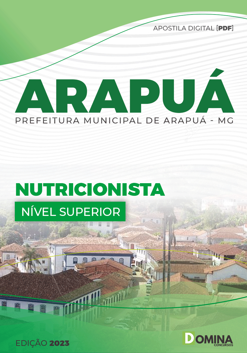 Apostila Concurso Pref Arapuá MG 2023 Nutricionista