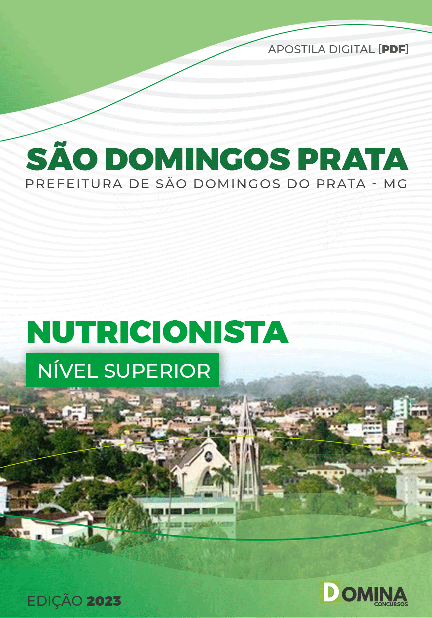 Apostila Pref São Domingos Prata MG 2023 Nutricionista