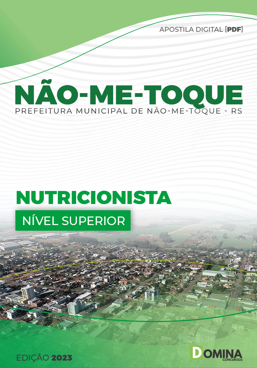 Apostila Pref Não Me Toque RS 2023 Nutricionista