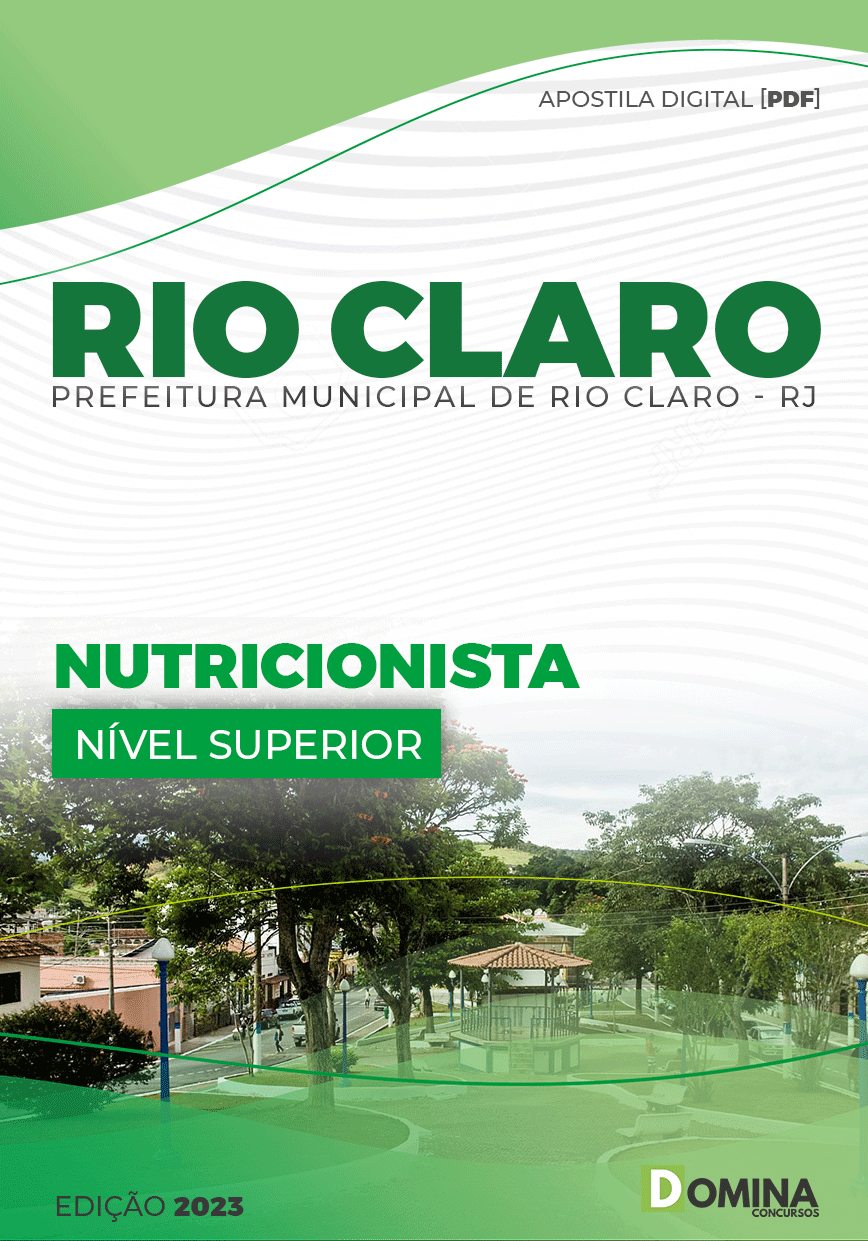 Apostila Concurso Pref Rio Claro RJ 2023 Nutricionista