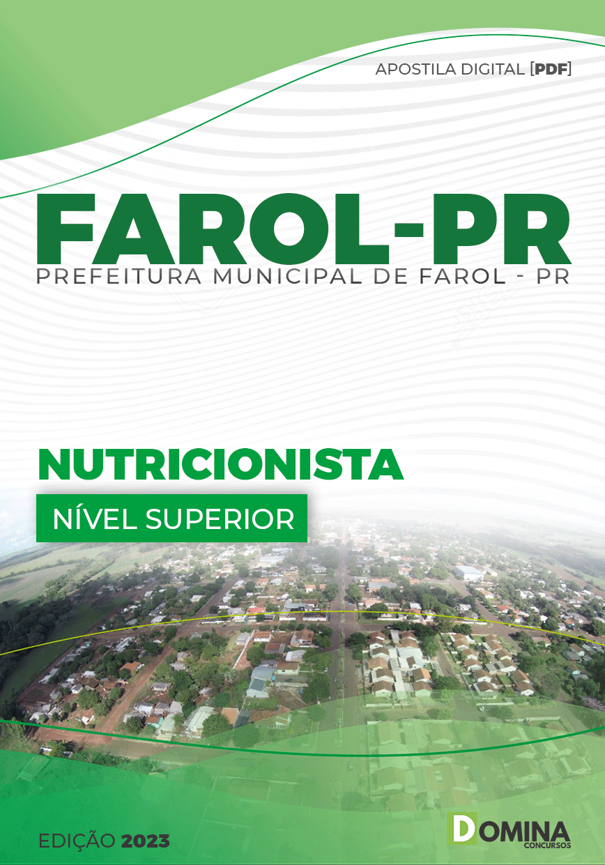 Apostila Concurso Pref Farol PR 2023 Nutricionista
