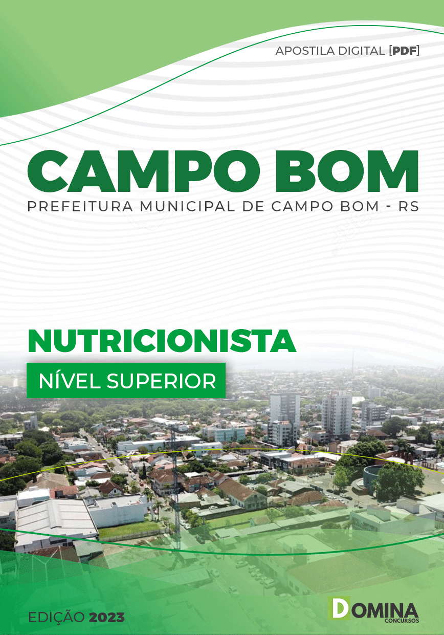 Apostila Digital Pref Campo Bom RS 2023 Nutricionista
