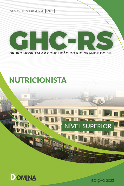 Apostila Digital Concurso GHC RS 2023 Nutricionista