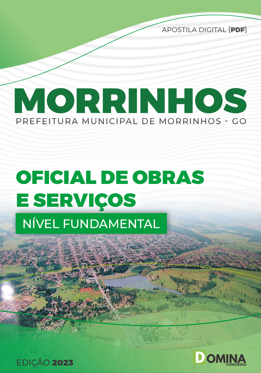Apostila Pref Morrinhos GO 2023 Oficial Obras Serviços