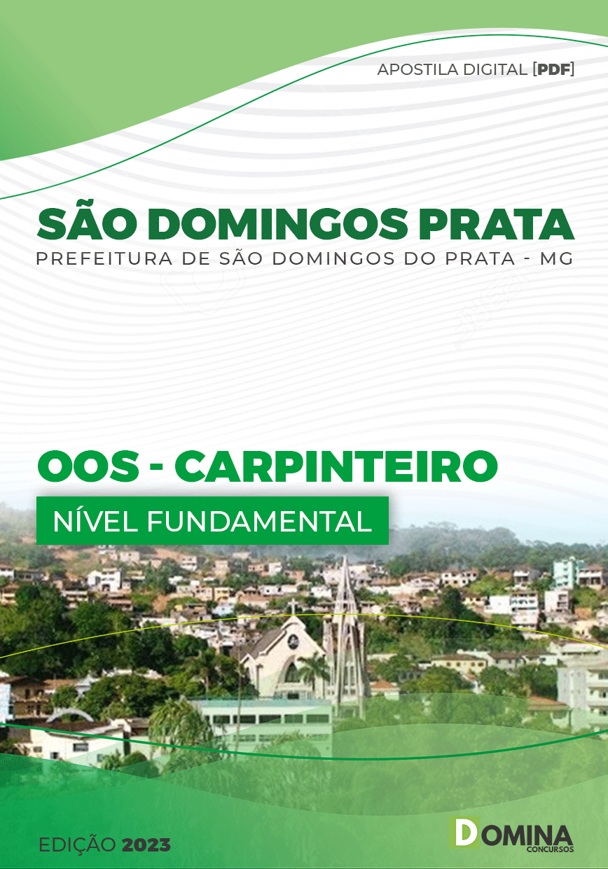 Apostila Pref São Domingos Prata MG 2023 Carpinteiro