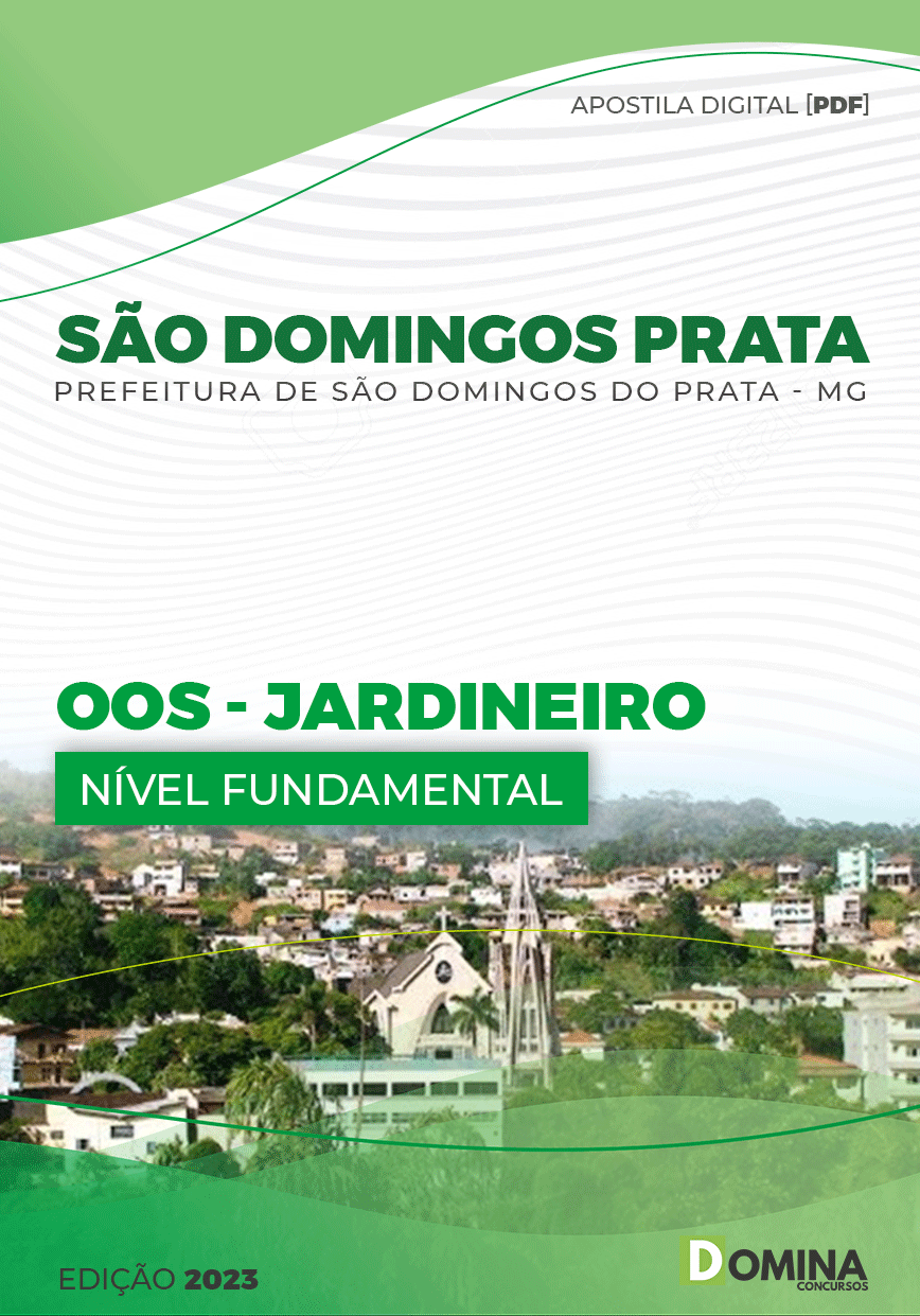 Apostila Pref São Domingos Prata MG 2023 Jardineiro