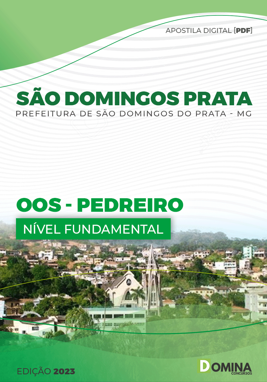 Apostila Pref São Domingos Prata MG 2023 Pedreiro