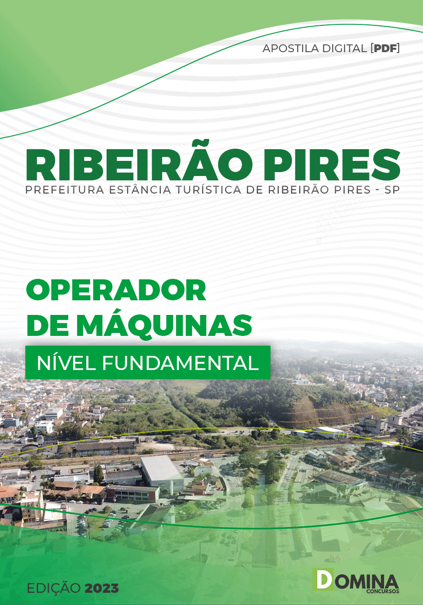 Apostila Pref Ribeirão Pires SP 2023 Operador Máquinas