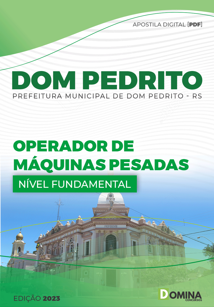 Apostila Pref Dom Pedrito RS 2023 Operador Veículos Pesadas