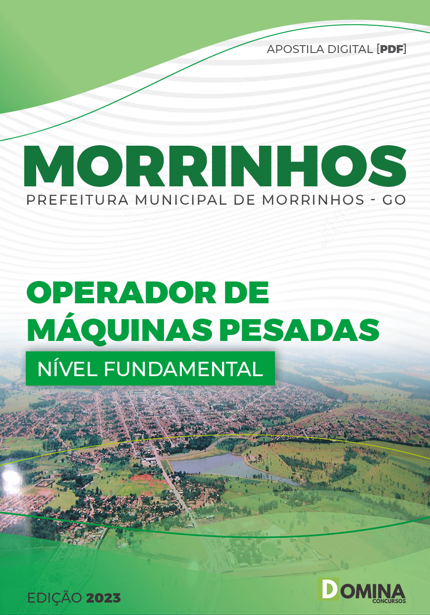 Apostila Pref Morrinhos GO 2023 Operador Máquinas Pesadas