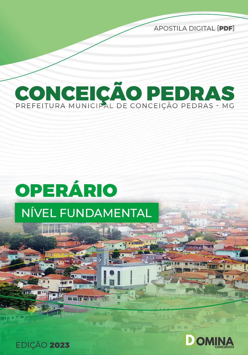 Apostila Digital Pref Conceição Pedras MG 2023 Operário