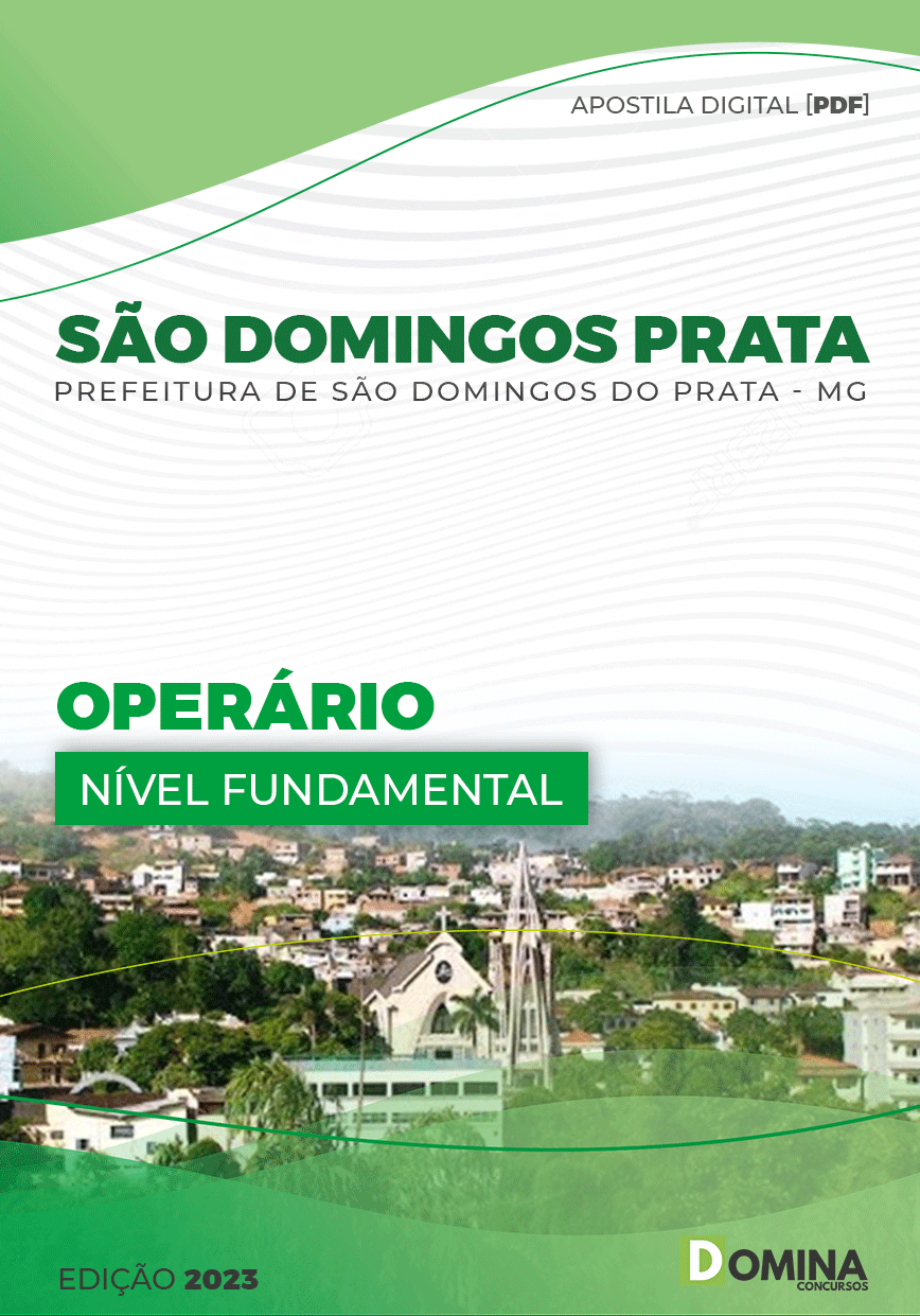 Apostila Pref São Domingos Prata MG 2023 Operário