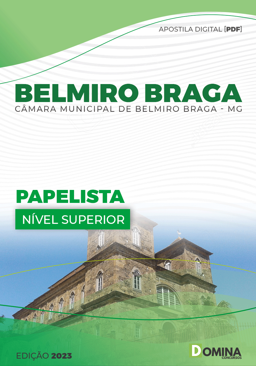 Apostila Digital Pref Belmiro Braga MG 2023 Papelista