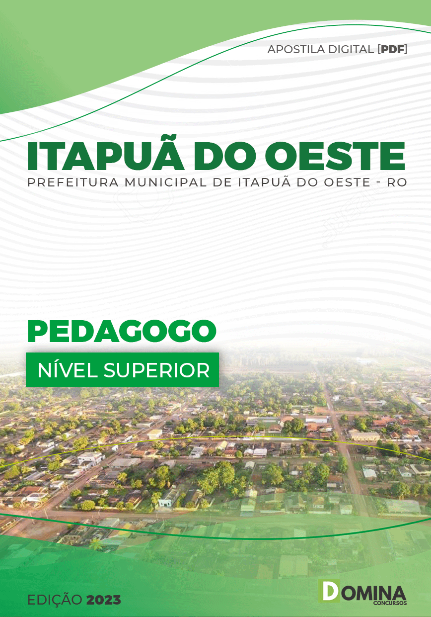 Apostila Pref Itapuã do Oeste RO 2023 Pedagogo