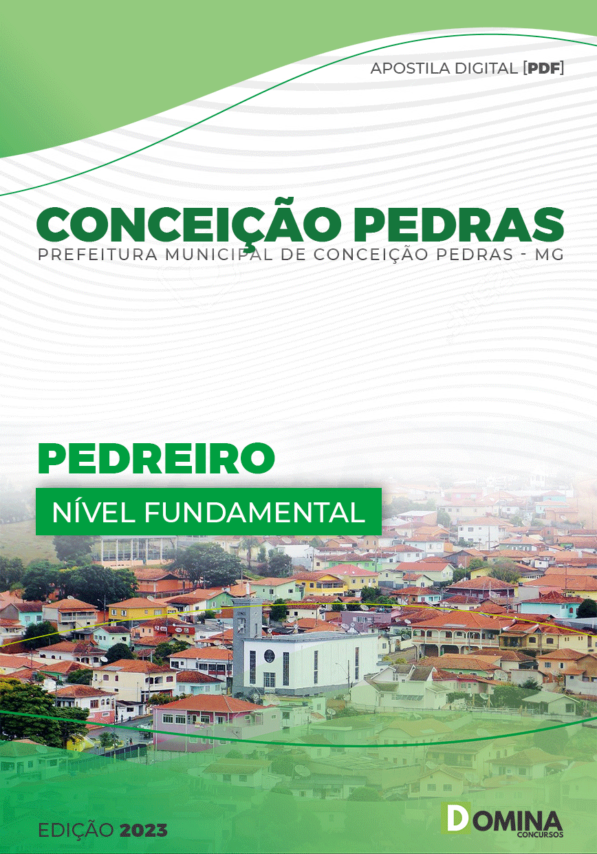 Apostila Digital Pref Conceição Pedras MG 2023 Pedreiro