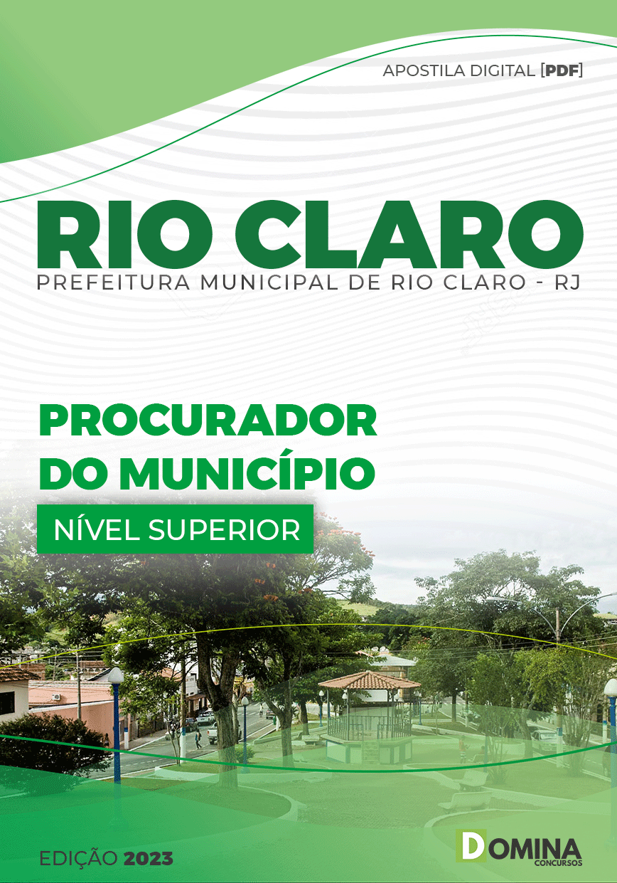 Apostila Pref Rio Claro RJ 2023 Procurador Município