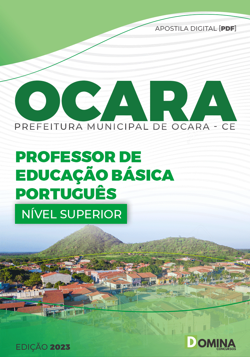 Apostila Pref Ocara CE 2023 Professor Educação Básica Português