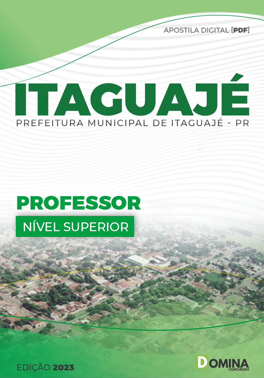 Apostila Concurso Pref Itaguajé PR 2023 Professor