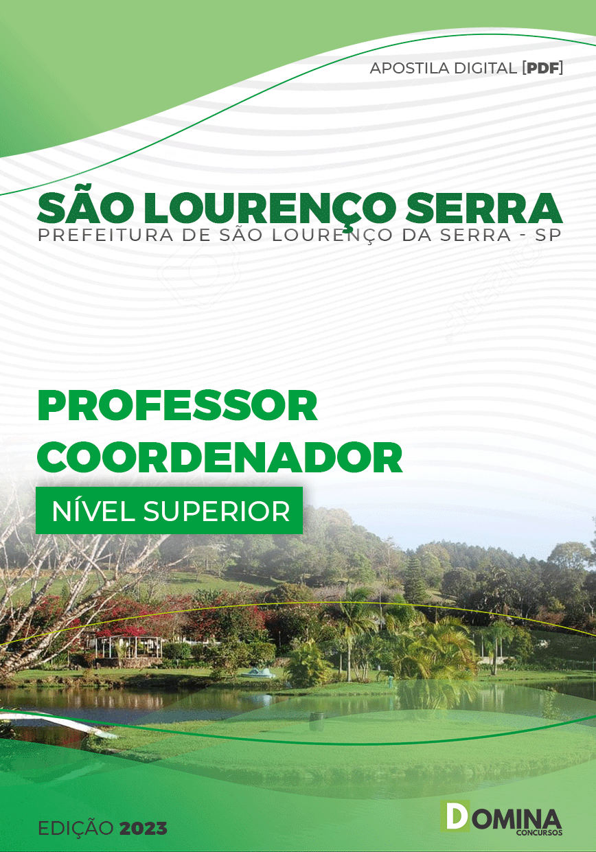 Apostila Pref São Lourenço Serra SP 2023 Professor Coordenador