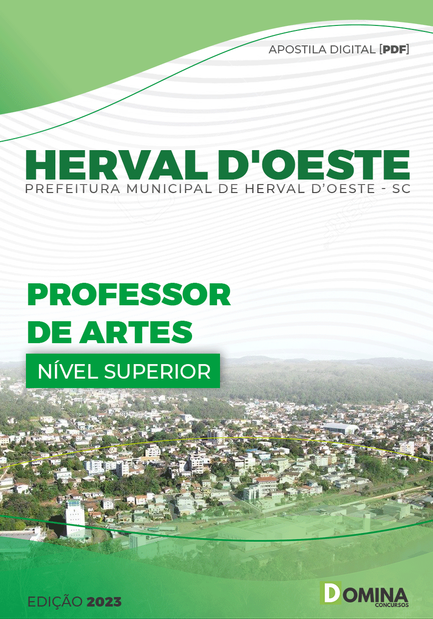 Apostila Pref Herval D’Oeste SC 2023 Professor Artes