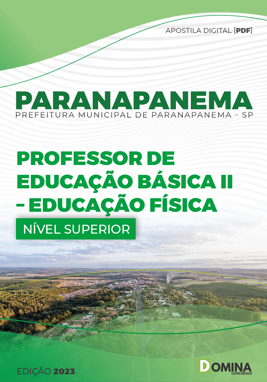 Apostila Pref Paranapanema SP 2023 Professor EB II Educação Física