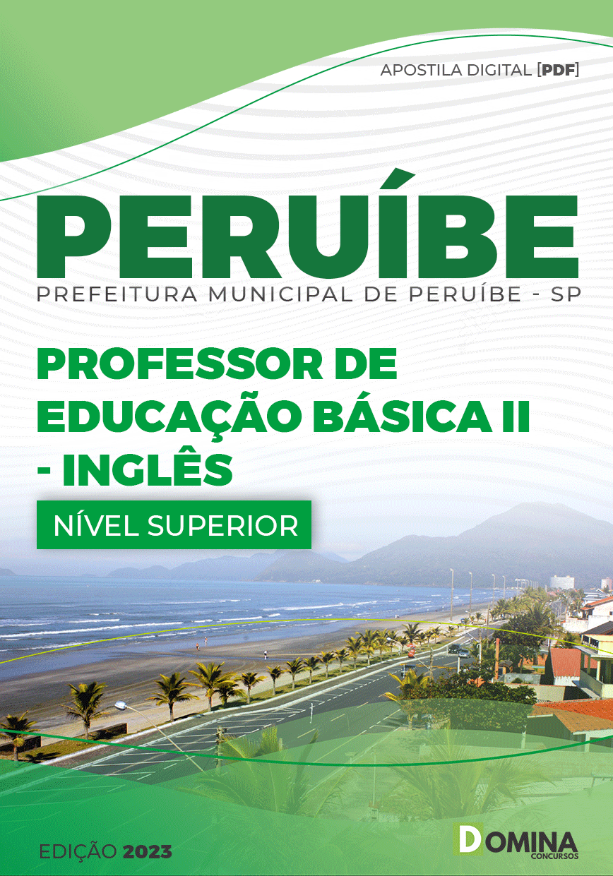 Apostila Pref Peruíbe SP 2023 Professor Educação Básica II Inglês