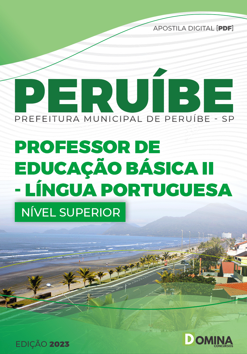Apostila Pref Peruíbe SP 2023 Professor Educ Básica II Língua Portuguesa