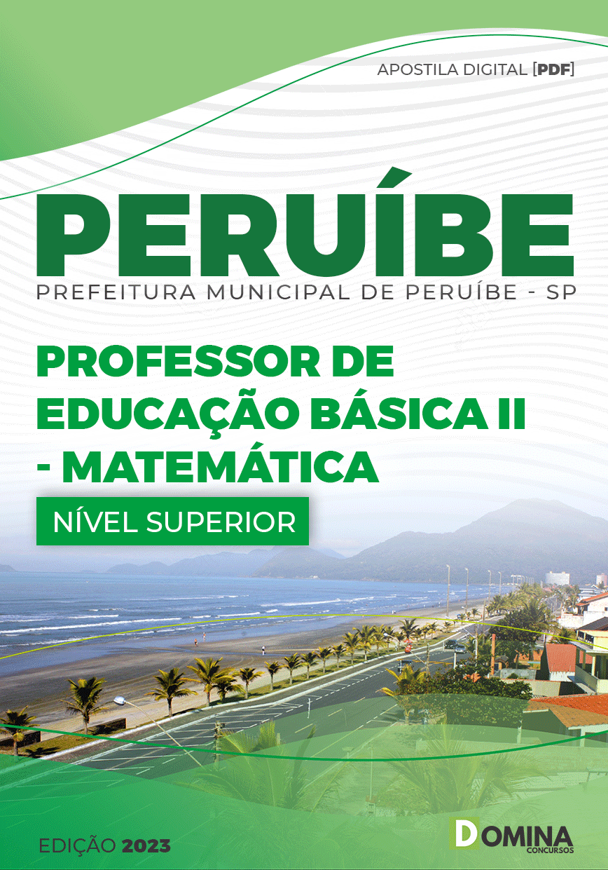 Apostila Pref Peruíbe SP 2023 Professor Educação Básica II Matemática