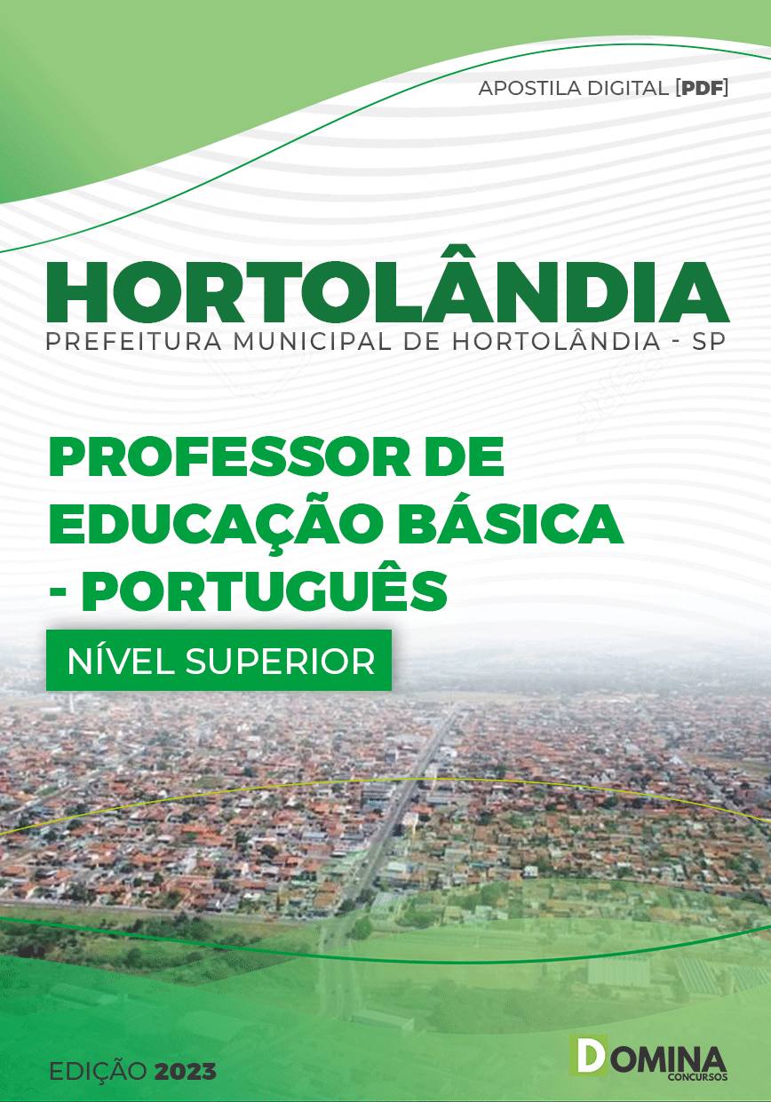 Apostila Pref Hortolândia SP 2023 Professor EB Português