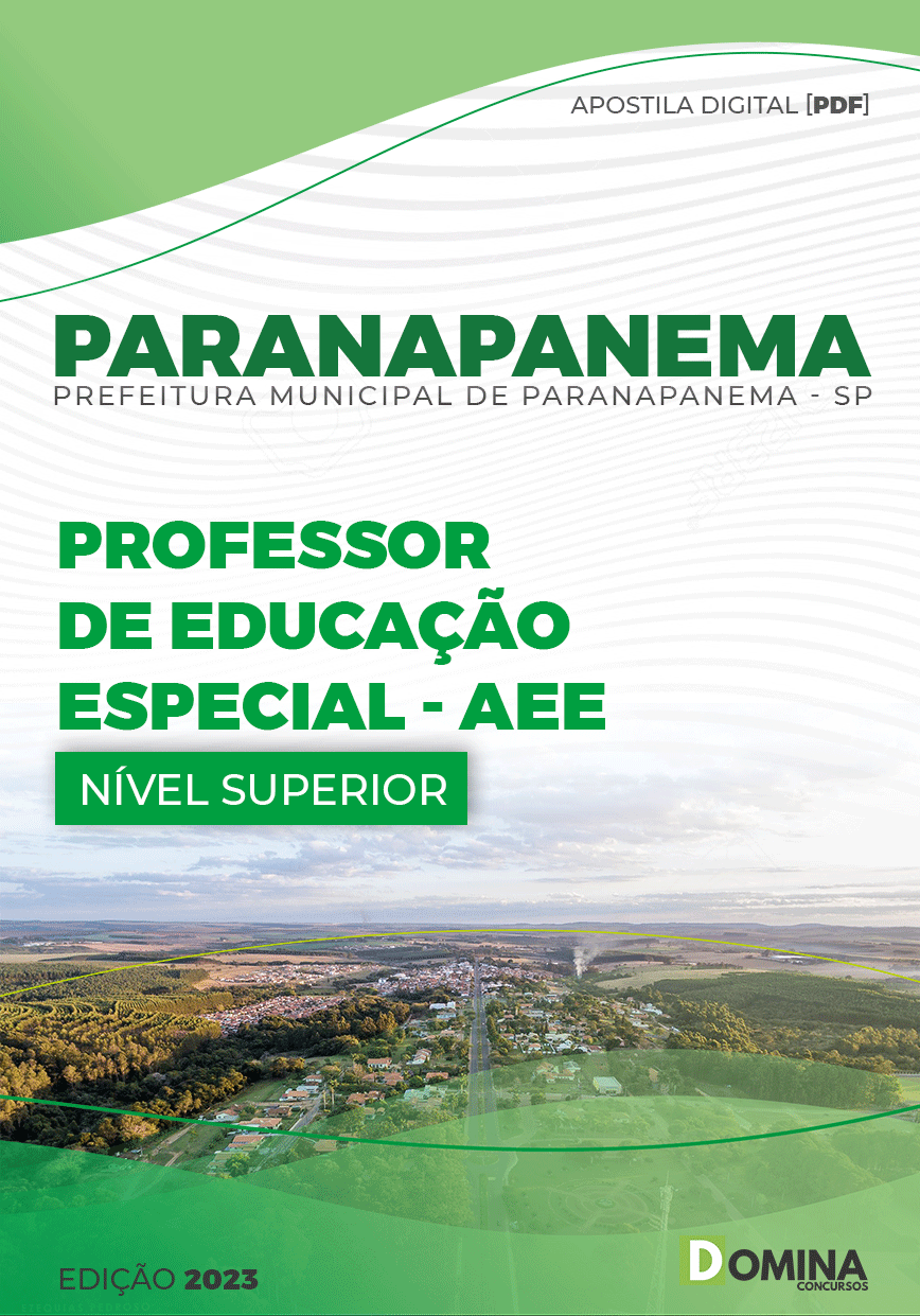 Apostila Pref Paranapanema SP 2023 Professor Educação Especial AEE