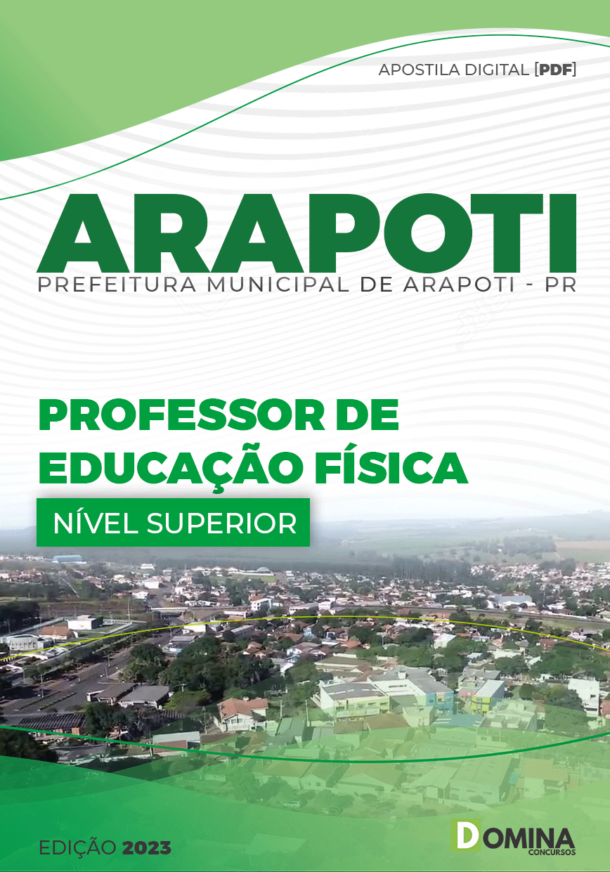 Apostila Pref Arapoti PR 2023 Professor Educação Física Literatura
