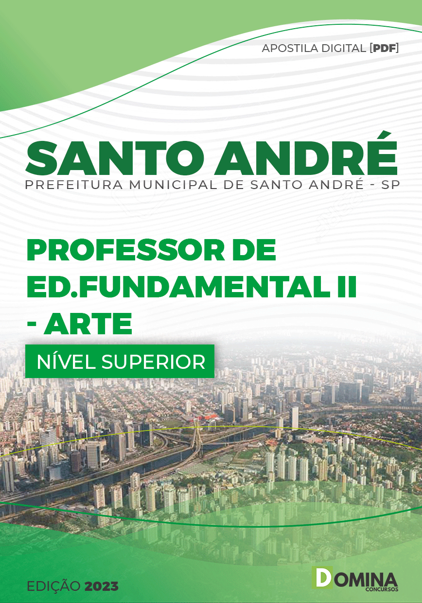 Apostila Pref Santo André SP 2023 Professor Ed Fund II Arte