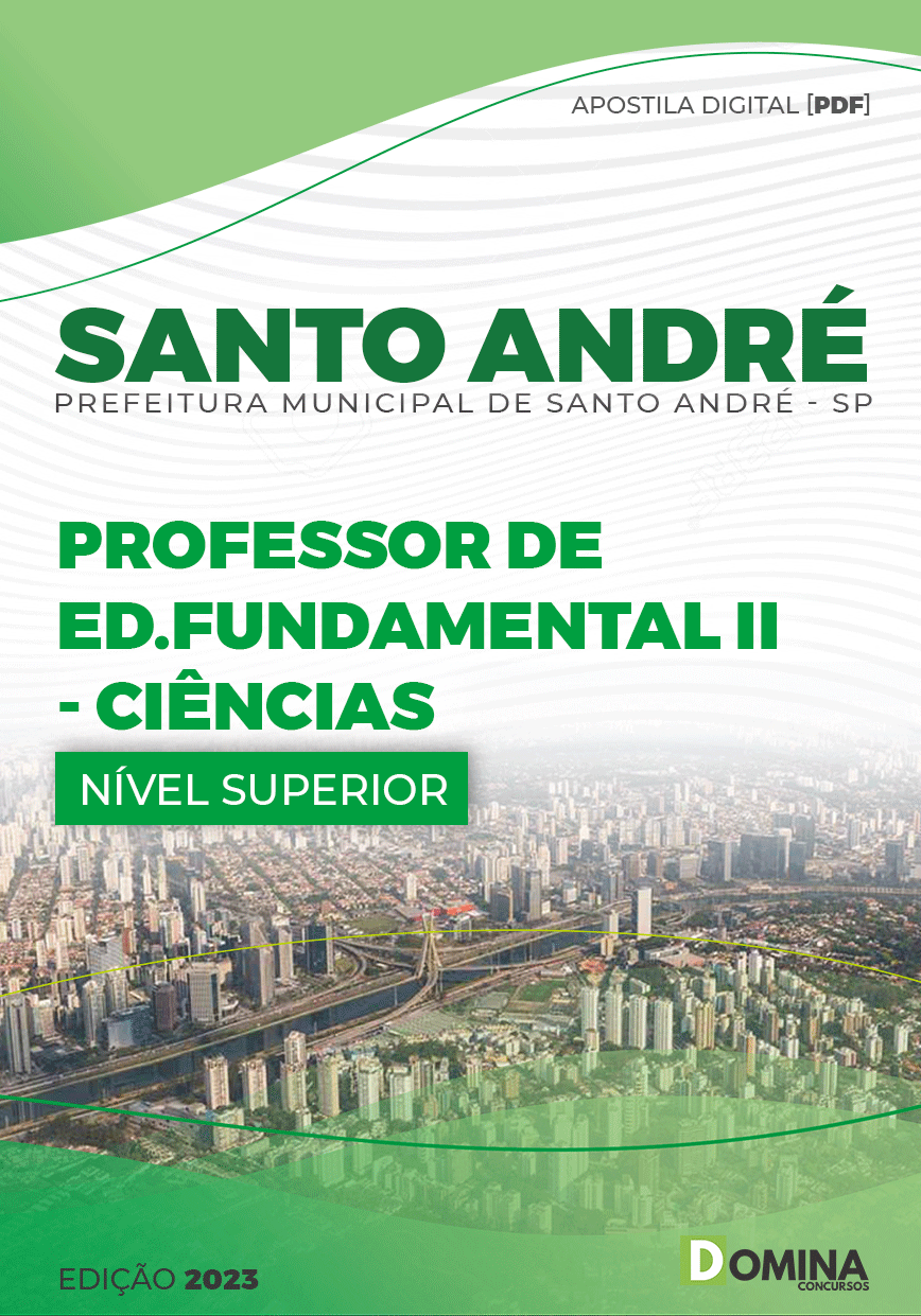 Apostila Pref Santo André SP 2023 Professor Ed Fund II Ciências