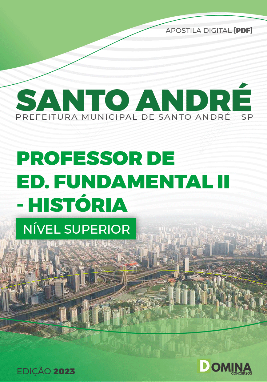 Apostila Pref Santo André SP 2023 Professor Ed Fund II História