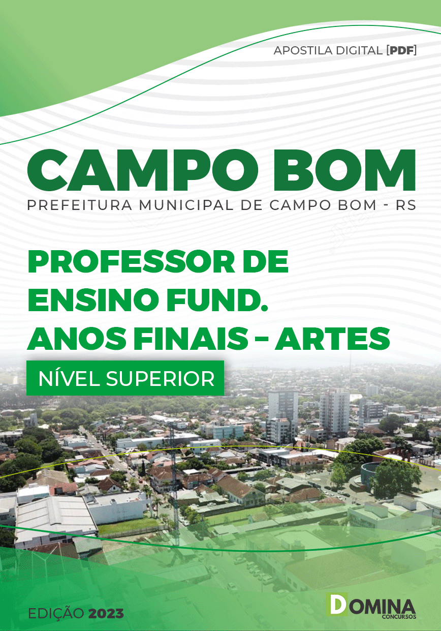 Apostila Pref Campo Bom RS 2023 Professor Anos Finais Artes