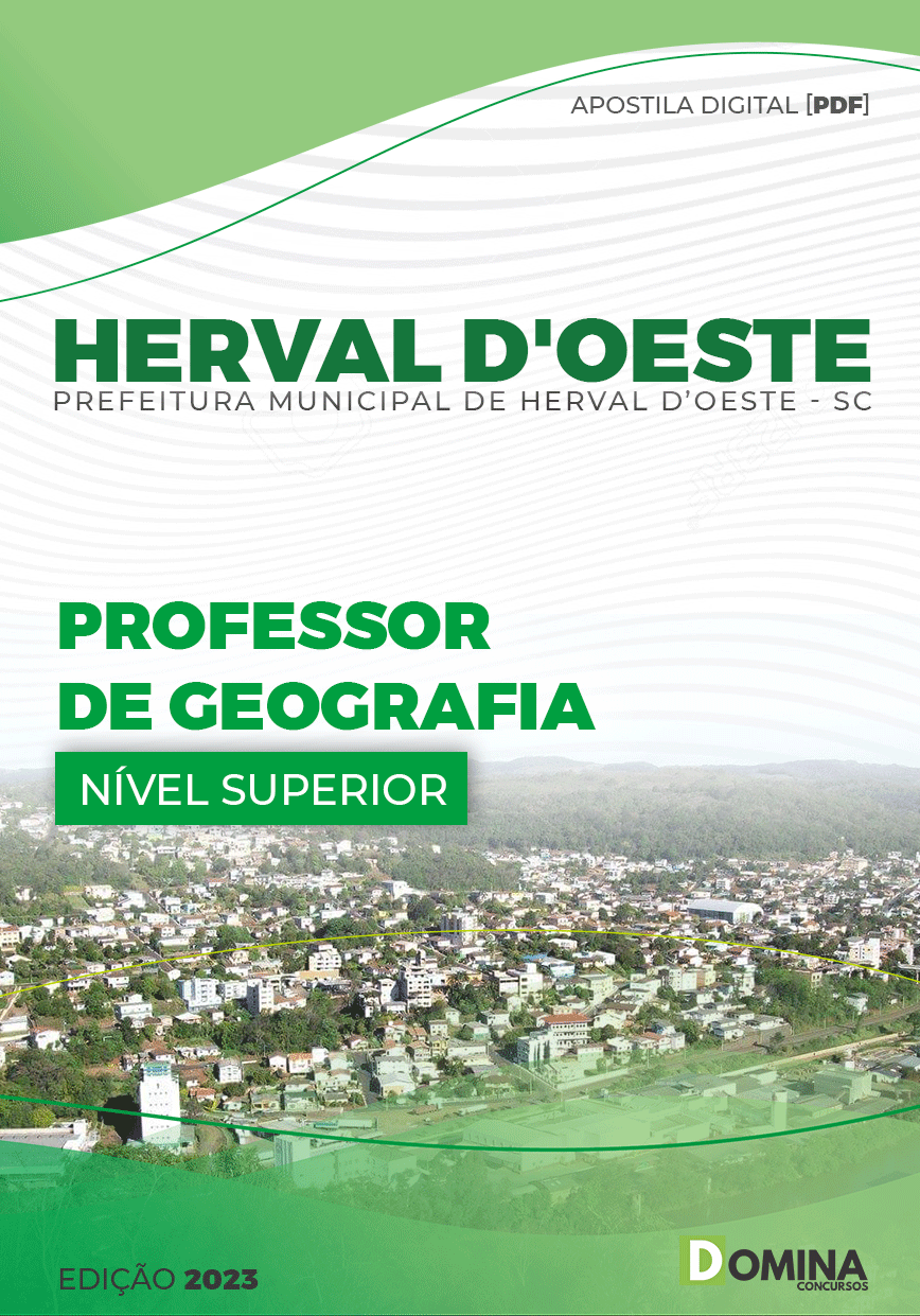 Apostila Pref Herval D’Oeste SC 2023 Professor Geografia