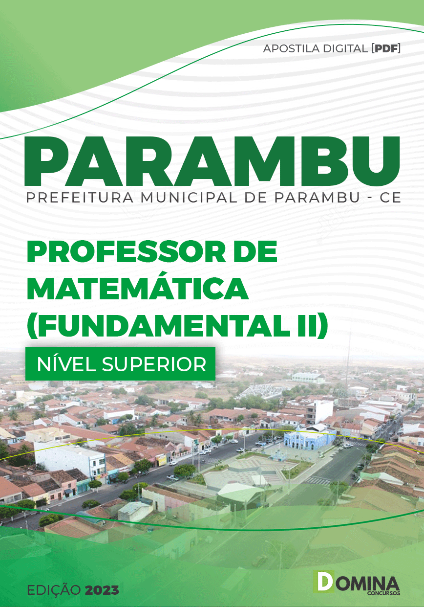 Apostila Pref Parambu CE 2023 Professor Fundamental II Matemática