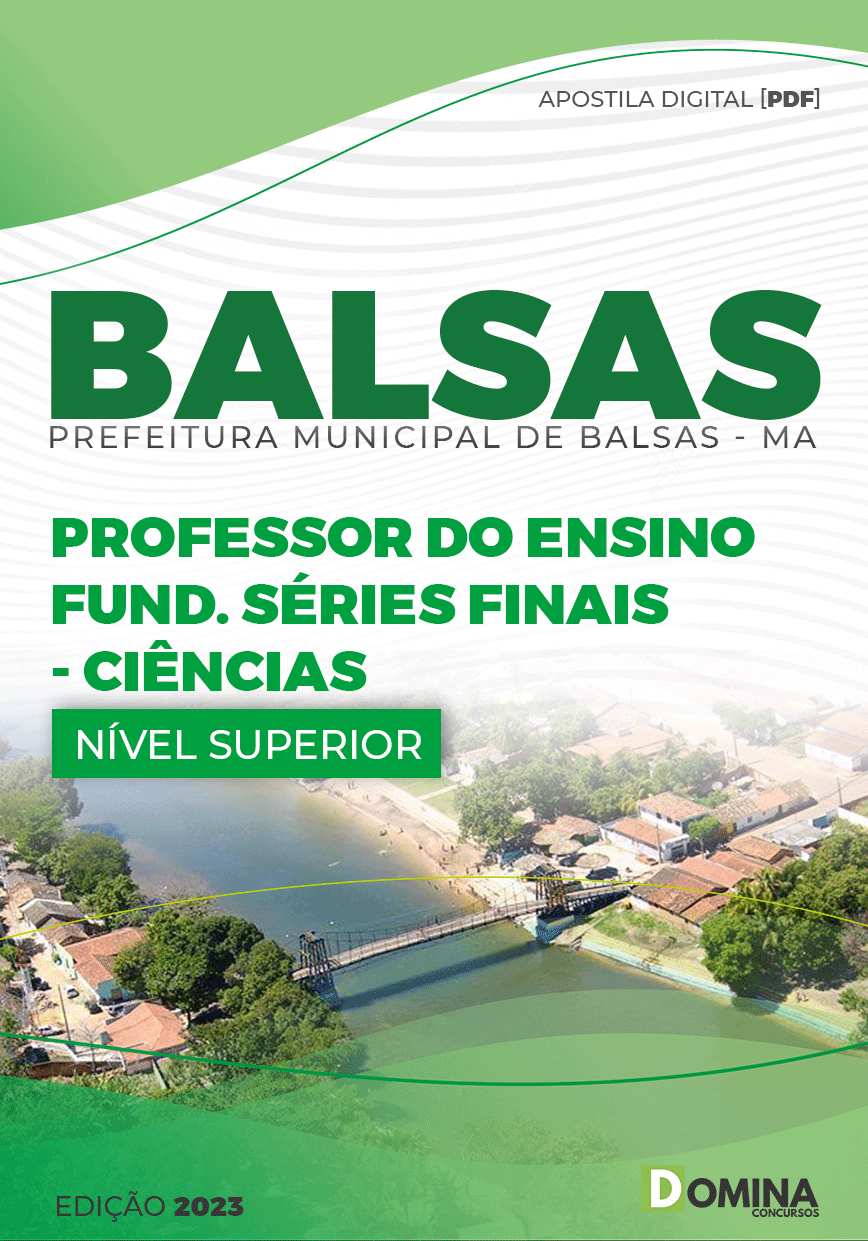 Apostila Pref Balsas MA 2023 Professor Séries Finais Ciências