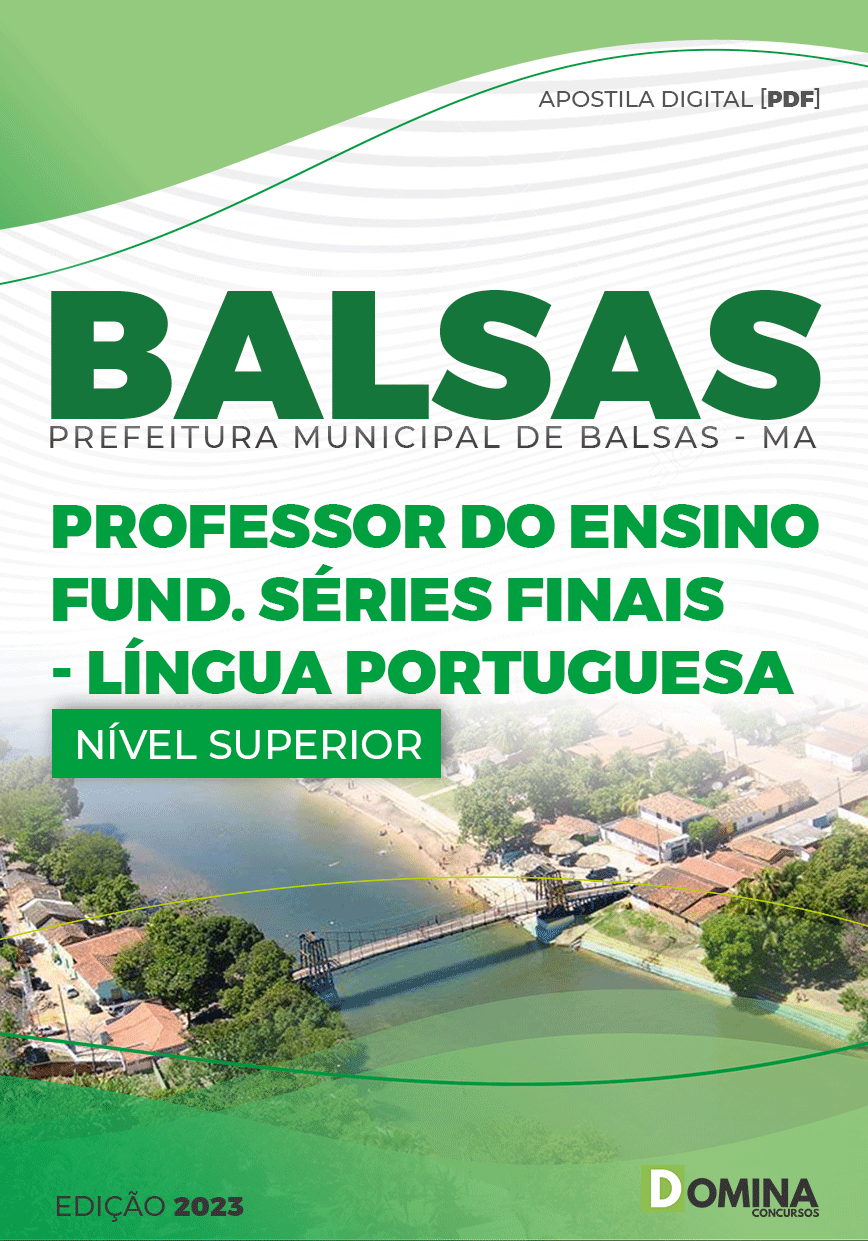 Apostila Pref Balsas MA 2023 Professor Séries Finais Língua Portuguesa