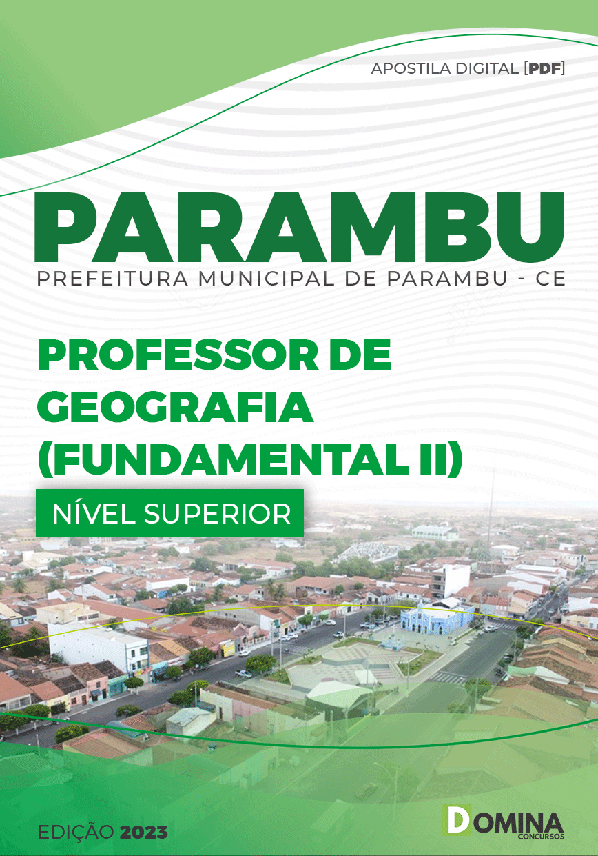 Apostila Pref Parambu CE 2023 Professor Fundamental II Geografia