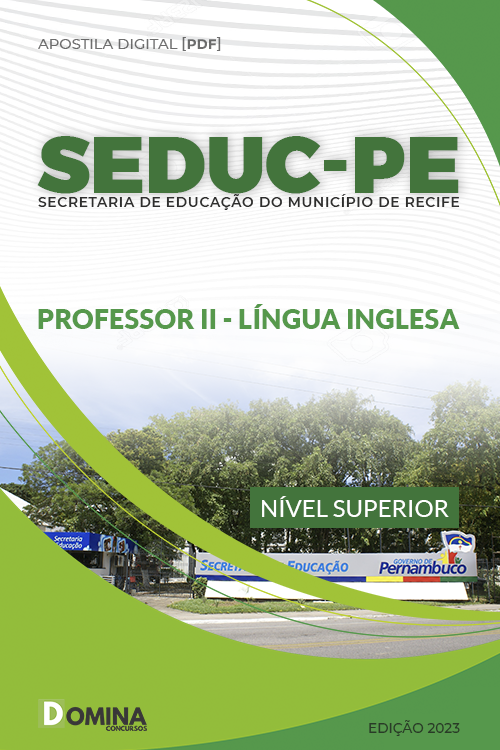 Apostila Concurso SEDUC PE 2023 Professor II Língua Inglesa