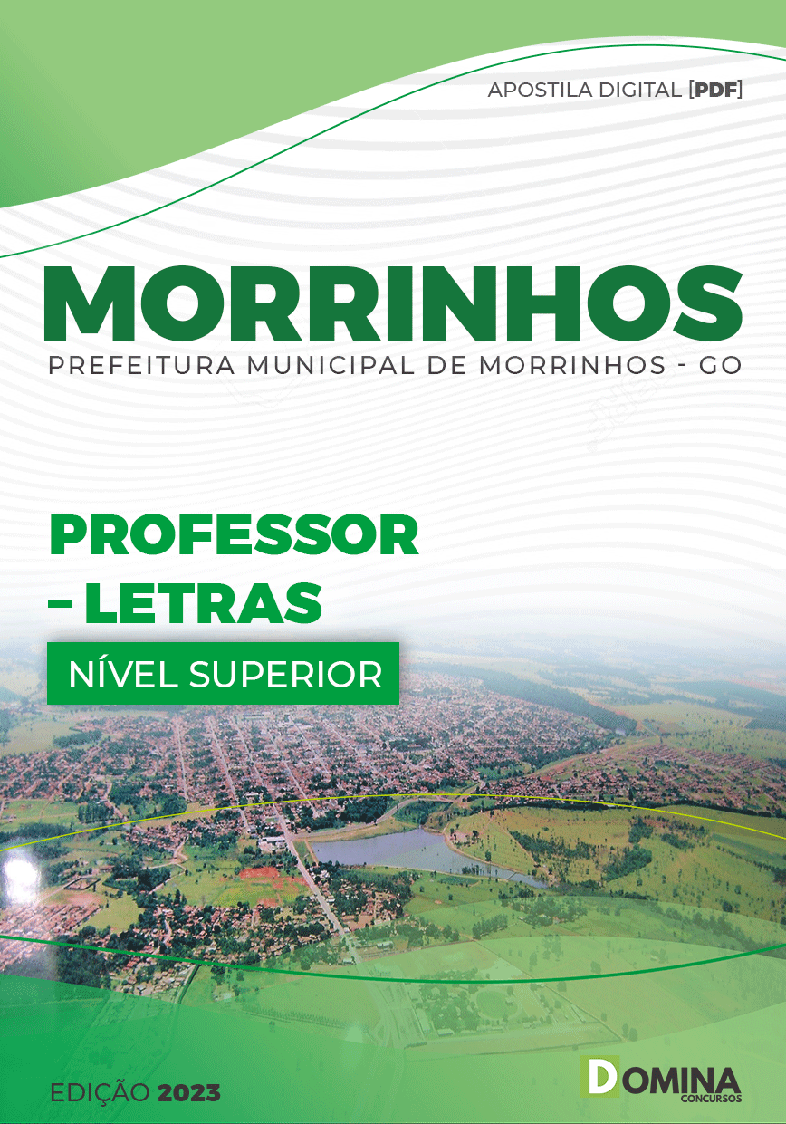 Apostila Digital Pref Morrinhos GO 2023 Professor Letras