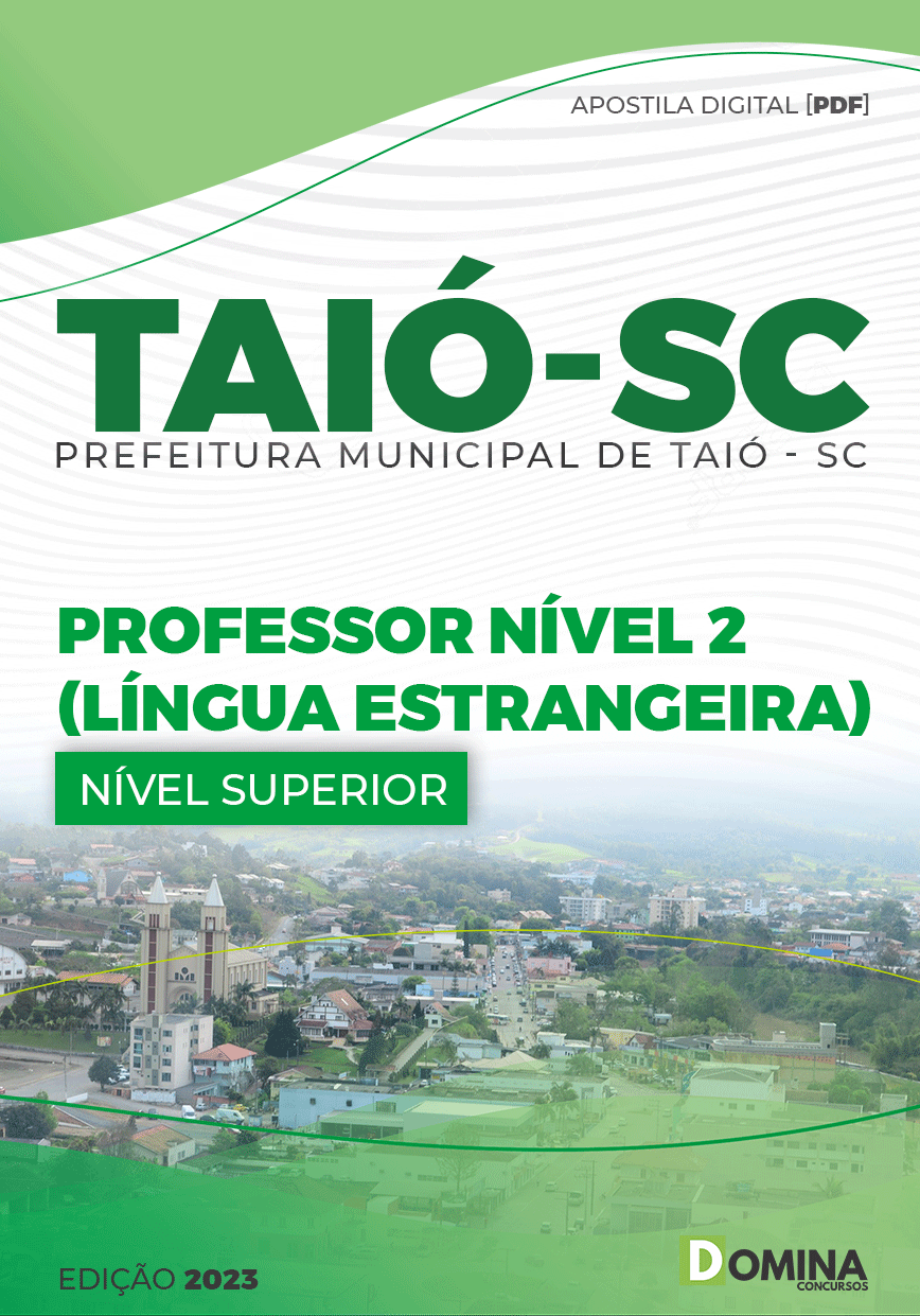 Apostila Concurso Pref Taió SC 2023 Professor Língua Estrangeira