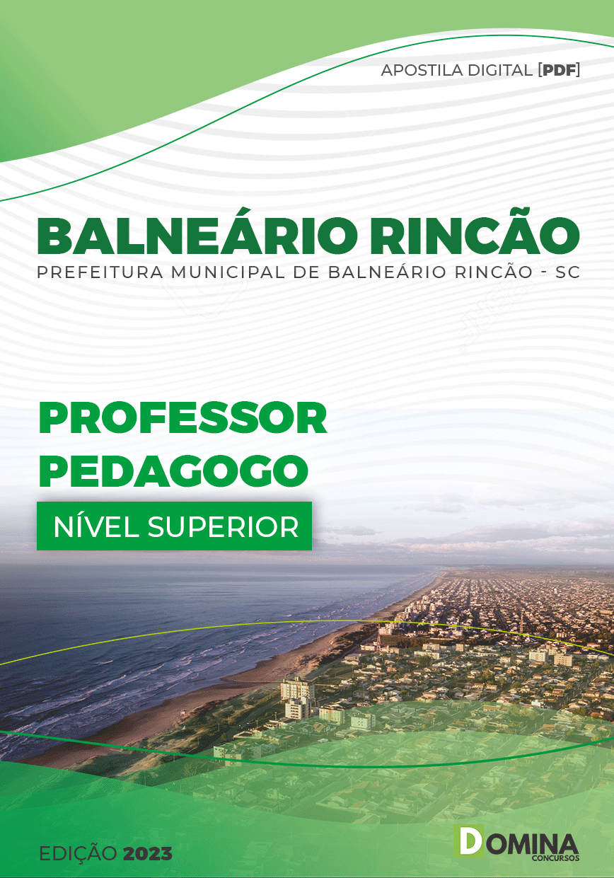 Apostila Pref Balneário Rincão SC 2023 Professor Pedagogo